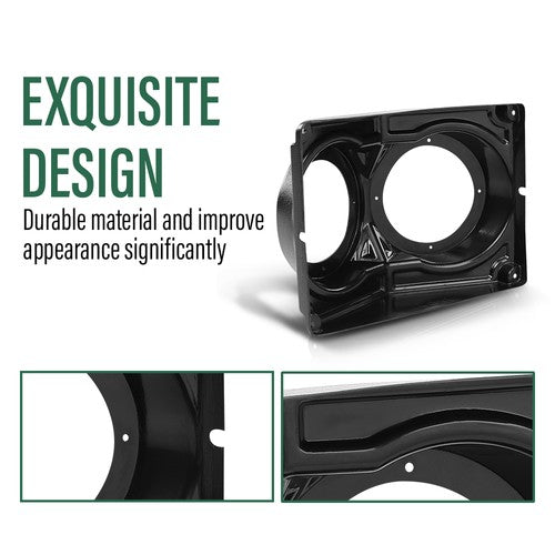 Solid Spare 6.5" Overhead Roof Mount Speaker Pods Audio Kit Enclosure For Polaris/Can Am/UTV