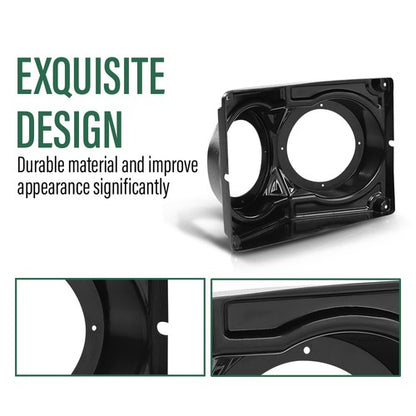 Solid Spare 6.5" Overhead Roof Mount Speaker Pods Audio Kit Enclosure For Polaris/Can Am/UTV