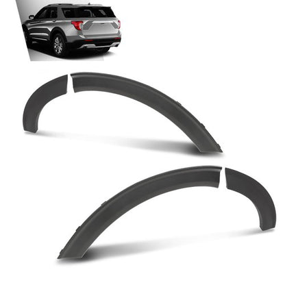 Solid Spare Fit For 2020 2021 2022 Ford Explorer Driver & Passenger Side Rear Fender Flares