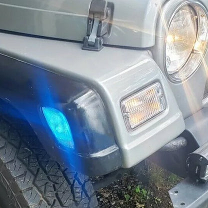 Solid Spare Clear Plastic Bumper Signal Fender Side Marker Lights For Jeep Wrangler TJ 97-06