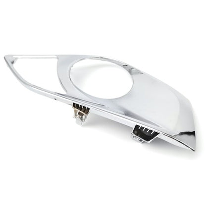 Pair Chrome Front Bumper Fog Light Cover Bezels For 2013 2014 2015 Toyota Avalon