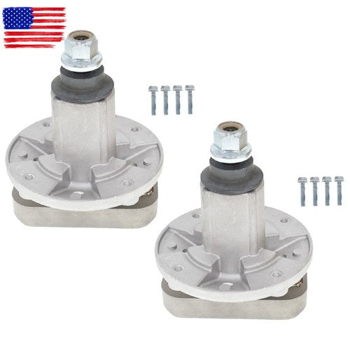 Solid Spare 2 Spindle Assemblies Fit for John Deere L100 L105 L120 L130 L107 L108 L110 L111