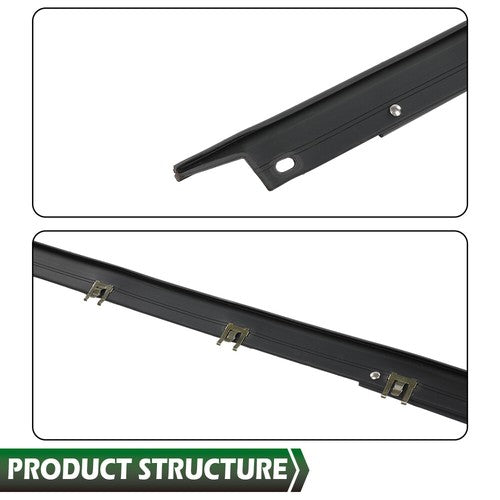 Solid Spare Window Sweep Weatherstrip Outer Seal Kit Fit For 1984-1996 Chevy Corvette C4