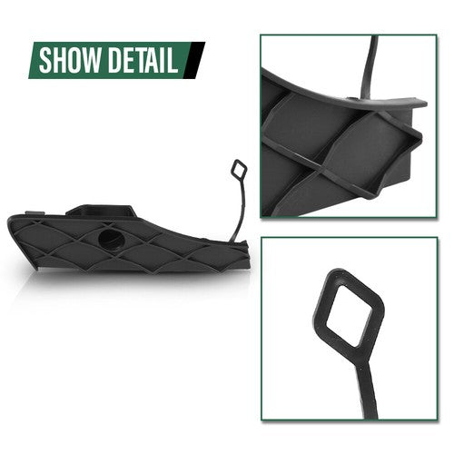 Solid Spare Front Bumper Tow Eye Hook Cover Cap Fit For 2013-2015 Mercedes GLK250 GLK350
