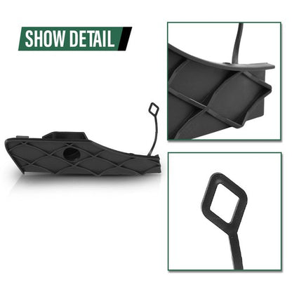 Solid Spare Front Bumper Tow Eye Hook Cover Cap Fit For 2013-2015 Mercedes GLK250 GLK350