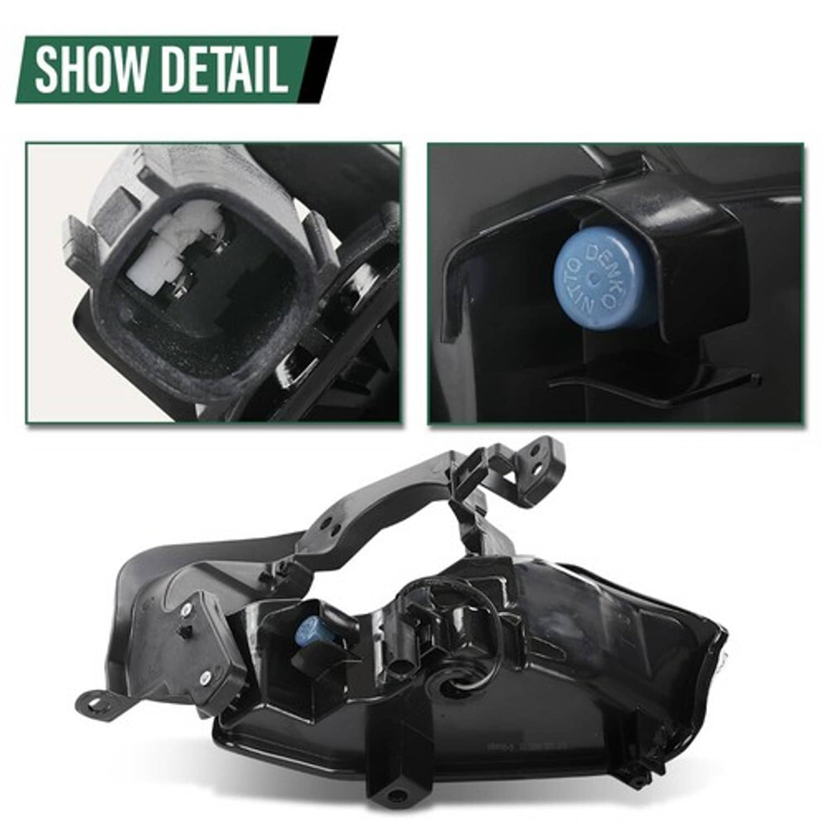 Solid Spare Fit For 2014-2016 Toyota Highlander LED DRL Daytime Running Lights Left+Right