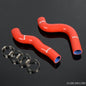 Solid Spare Fit For 1991-1993 Lancia Delta Integrale 16V MK2 Red Silicone Radiator Hose Kit