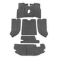 Solid Spare 6PCS Floor Mats Interior Carpets Rug Kit Gray Fit For 1997-2006 Jeep Wrangler TJ