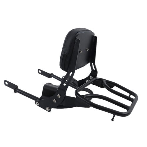 Solid Spare Backrest Sissy Bar w/ Luggage Rack For Bonneville T100 T120/Black 2016-24 US