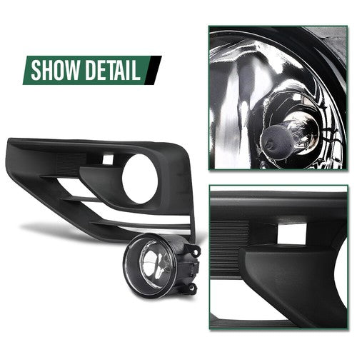 Solid Spare Fit For 2017 2018 2019 2020 Nissan Pathfinder Fog Lights Bumper Lamps W/Wiring