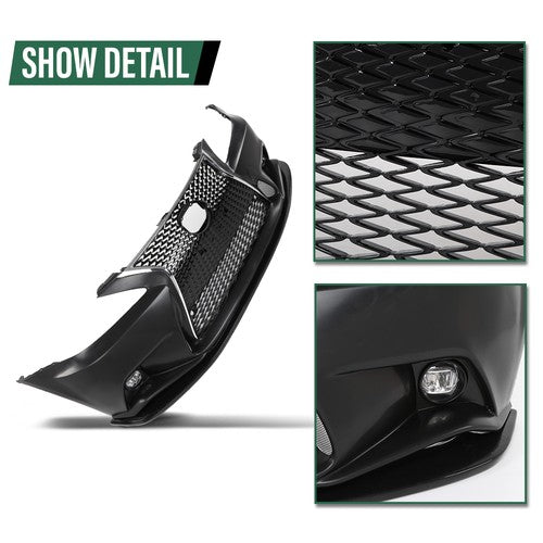 Solid Spare Front Bumper Body Conversion To 14+ F-Sport Fit For 06-13 Lexus IS250 IS350