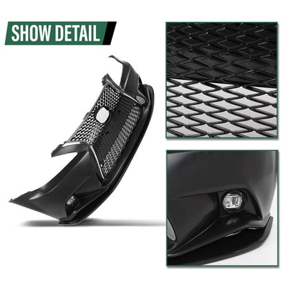 Solid Spare Front Bumper Body Conversion To 14+ F-Sport Fit For 06-13 Lexus IS250 IS350