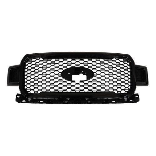 Solid Spare JL3Z8200SL Front Radiator Grille Assembly Agate Black For Ford F-150 2018-2020