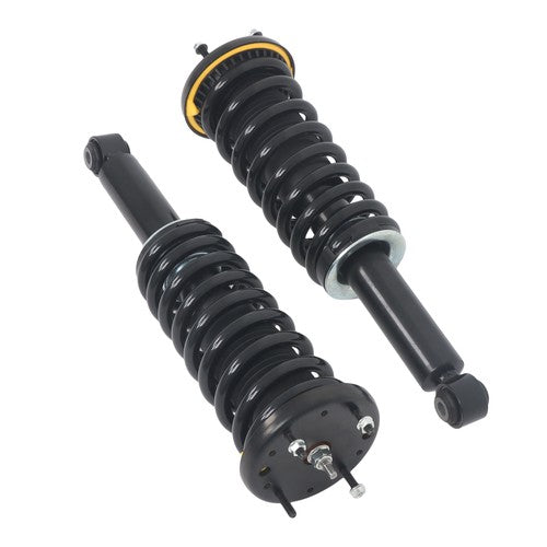 Solid Spare For Jaguar XJ Series 10-18 Pair Rear Shock Struts Assys Coil Spring w/o Electric