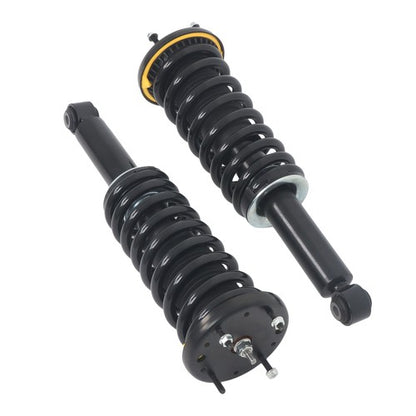 Solid Spare For Jaguar XJ Series 10-18 Pair Rear Shock Struts Assys Coil Spring w/o Electric