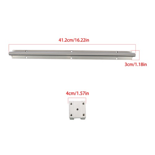 Solid Spare 2Pcs SBR12-400mm Linear RAIL Slide Shaft Rod Guide + 4Pcs SBR12UU Sliders