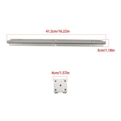 Solid Spare 2Pcs SBR12-400mm Linear RAIL Slide Shaft Rod Guide + 4Pcs SBR12UU Sliders
