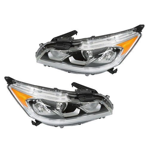 Solid Spare W/LED DRL RH+LH For Honda Accord EX/EX-L/Sport Sedan 2016-17 Headlights Assembly