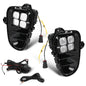 Solid Spare Fit For 2018-2020 Kia Rio LED DRL Daytime Running Fog Lights w/ Wire Switch
