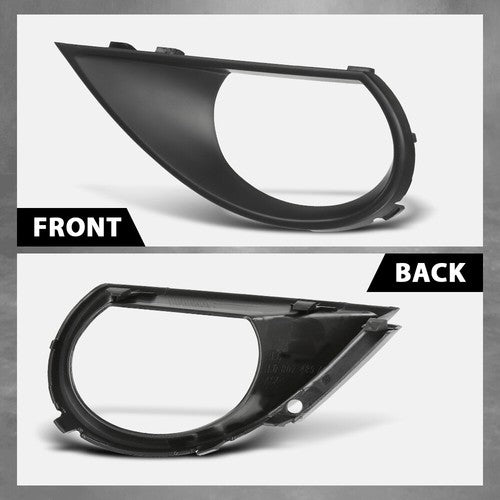 Solid Spare Fit For 2010-2015 Audi Q7 Front Bumper Fog Light Bezel Lamp Cover Left Side