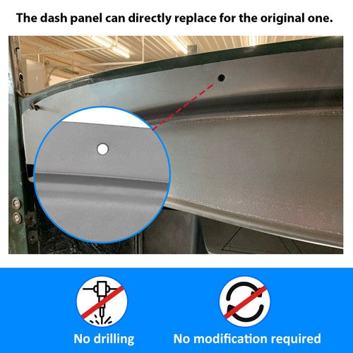 Solid Spare For 1930 1931 Ford Model A Dash Panel 1932 Style Fits Roadsters Roadster Pickups