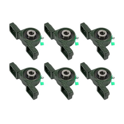 Solid Spare 6PCS UCP201-8 Pillow Block Bearing 1/2" Bore 2-Bolt Self-Aligning Solid Base
