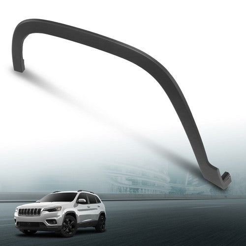 Solid Spare Front Fender Flare Wheel Arch Trim Fit For 2019-2023 Jeep Cherokee Left Side