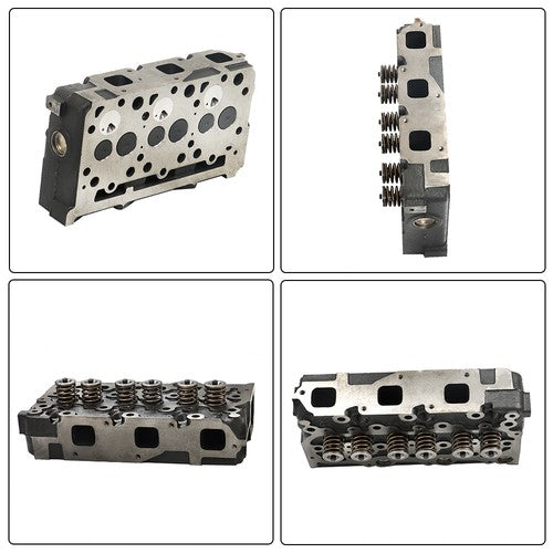 Solid Spare NEW For Kubota D1703 Engine Bobcat 238 325 Excavator Complete Cylinder Head Assy