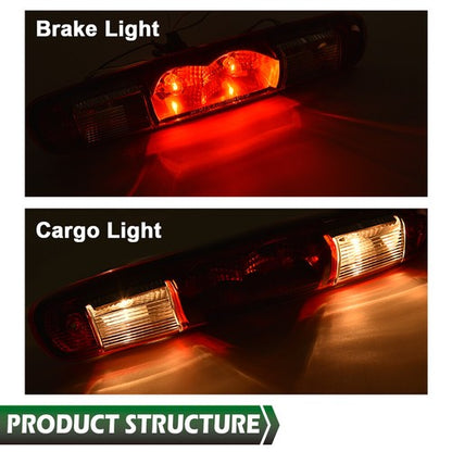 Solid Spare Fit For 07-14 Silverado Sierra High Mount 3rd Brake Light Cargo Combination Lamp