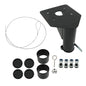 Solid Spare Wheel Adapter Hitch to Gooseneck Fifth (5th) Adjustable Forward Offset 12"-17"