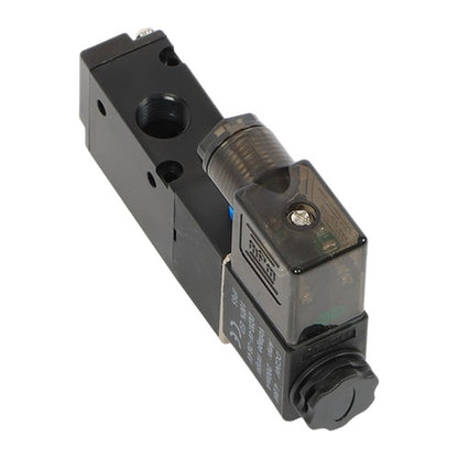 Solid Spare 1/4'' DC 12V 3 way 2 position Pneumatic Electric Solenoid Valve NPT Air Aluminum