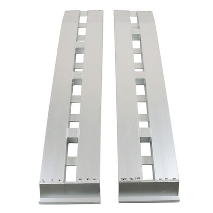 Solid Spare 2-Piece 60''x12'' Ramps 6500Lbs Car Trailer Truck Ramps Hook End Knife Aluminum