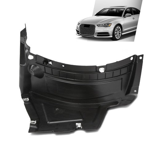 Solid Spare Fit For 16-18 Audi A6 S6 Front Left Side Front Section Fender Liner AU1250110
