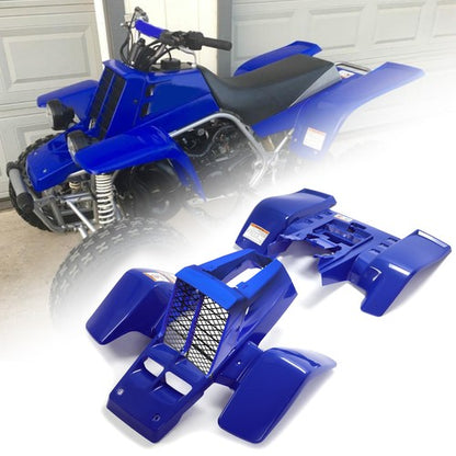 Solid Spare Blue Grille Front & Rear Fenders + Gas Tank Plastics Kits For Yamaha Banshee 350
