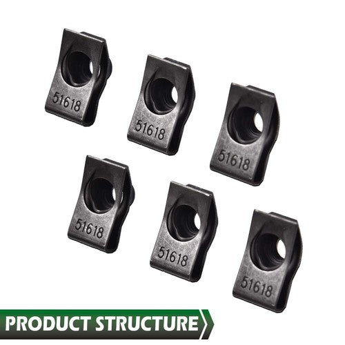 Solid Spare Fit For Polaris Ranger RZR General Body Panel Torx Screw & Flat Nut Set of 6