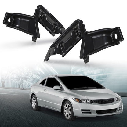 Solid Spare Grille Bracket Set Fit For 2009-2011 Honda Civic Coupe Driver & Passenger Side
