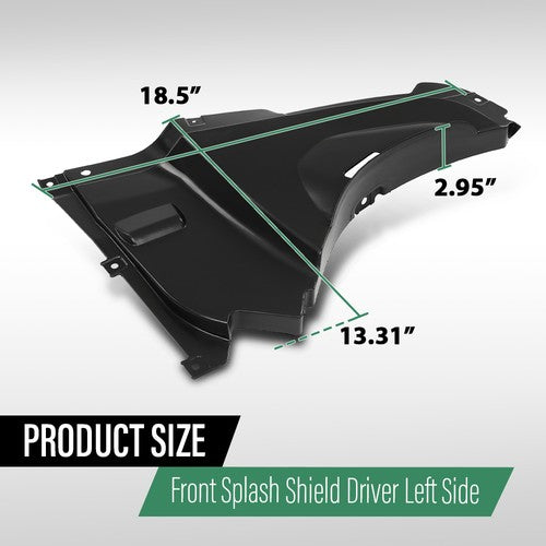 Solid Spare Fender Liner Splash Shield Fit For 2013-2016 BMW 328i Front Left Driver Side