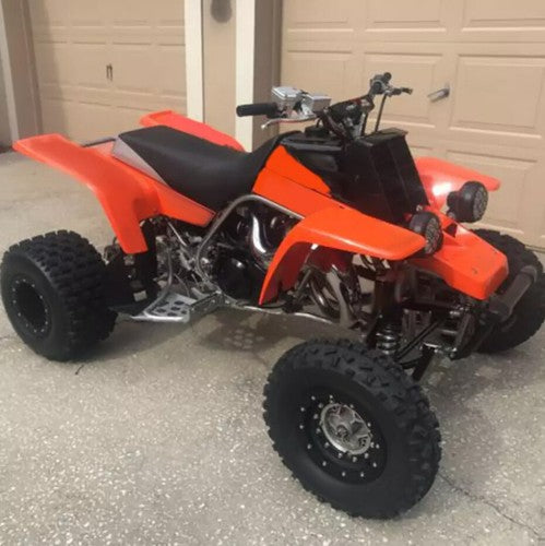 Solid Spare Orange Front & Rear Fenders Plastic Body Kit For 87-06 Yamaha Banshee 350 YFZ350