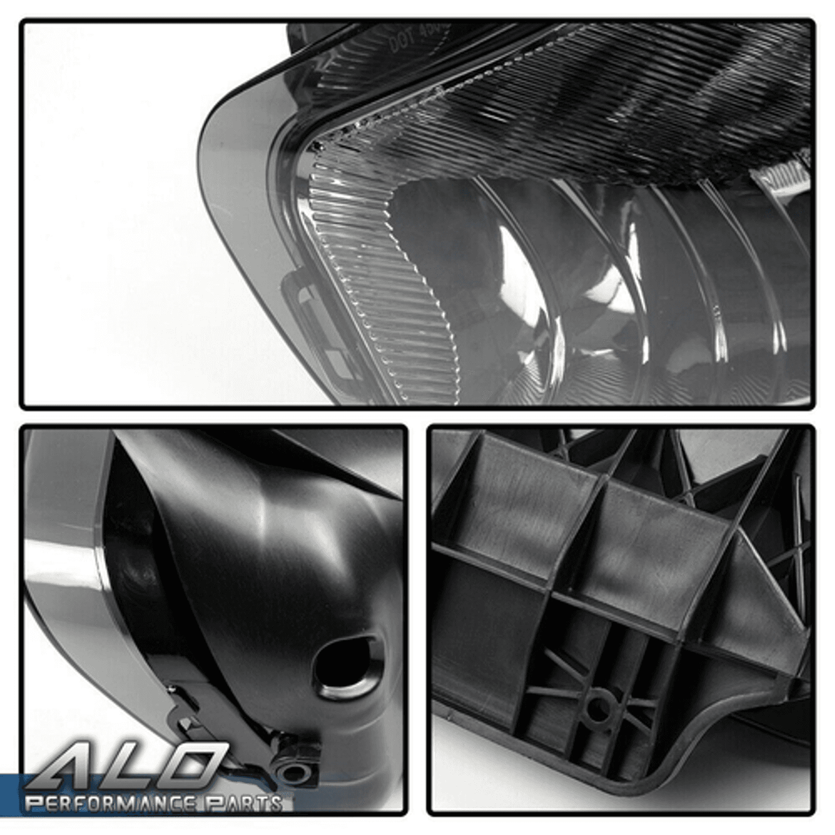 Solid Spare Fit For 03-06 Chevy Silverado Avalanche 1500/2500 Smoke Bumper Fog Lights Lamps