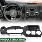 Solid Spare Fit For 2011-2014 Jeep Wrangler Dash Instrumen Cluster Radio Bezel Trim Cover