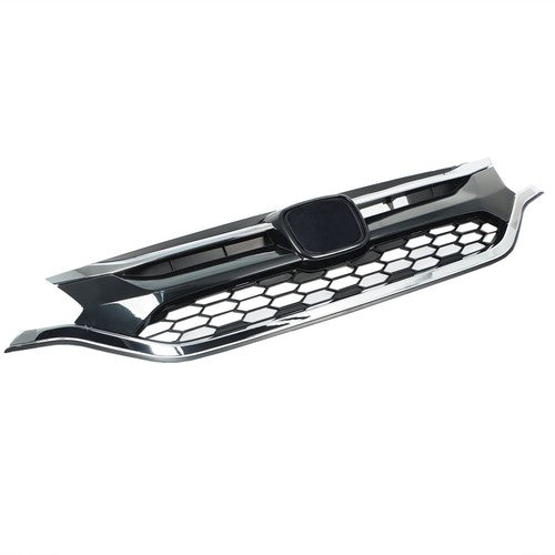 Solid Spare Front Bumper Cover Upper Trim + Lower Grille Replacement For Honda CRV 2015 2016