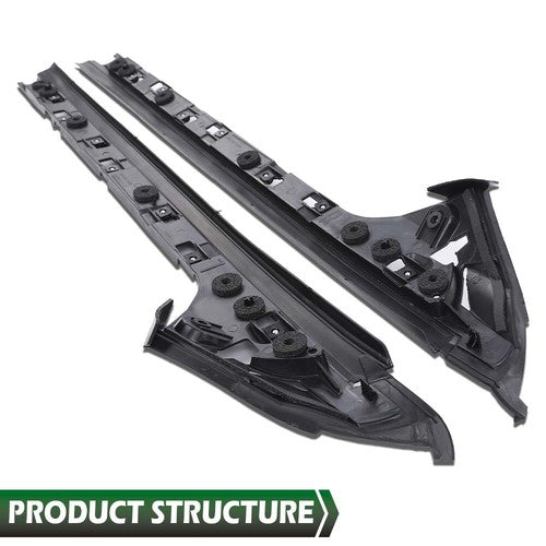 Solid Spare New Fit For 2011-2019 Ford Explorer Front Inner Windshield Pillar Trim Moldings