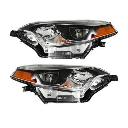 Solid Spare Pair For Toyota Corolla 2014-2016 Headlights Driver+Passenger Side Clear Lens