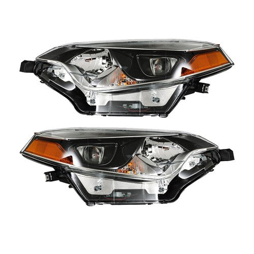 Solid Spare Pair For Toyota Corolla 2014-2016 Headlights Driver+Passenger Side Clear Lens