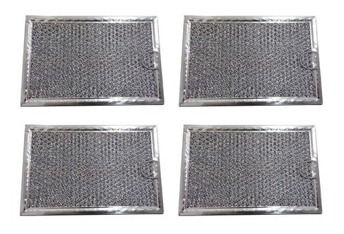 Solid Spare (Set of 4) Microwave Grease Oven Range Filters 5" x 7-5/8" x 3/32" - NEW