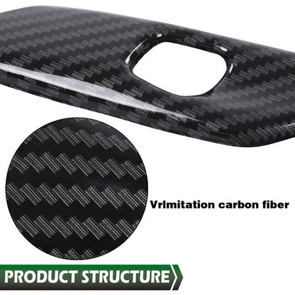 Solid Spare Carbon Look Interior Door Handle Molding Cover Trims For 2014-2019 Corvette C7