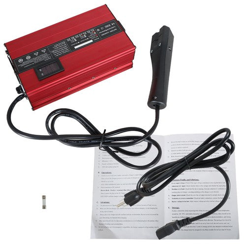 Solid Spare For EZGO RXV & TXT Battery Charger 48V 10A Golf Cart "Triangle" 3 Pin Style Plug