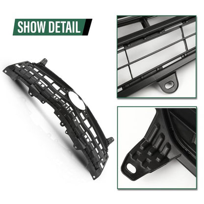 Solid Spare Front Bumper Grille Upper Grill Black Fit For 2012-2015 Toyota Prius/Plug-In