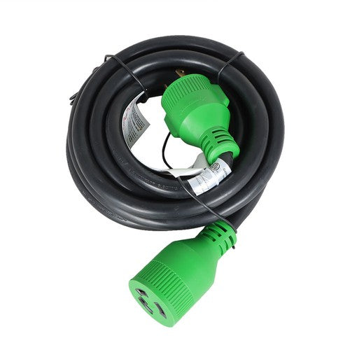 Solid Spare 3 Prong 30A 15FT Generator Extension Cord 125V NEMA L5-30P/R Twist Lock