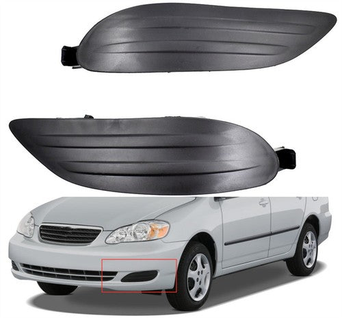 Solid Spare Left + Right For Toyota Corolla 2005-2008 Fog Light Lamps Cover Insert